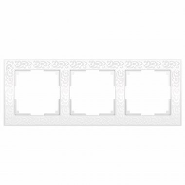 Фотография товара 'Werkel W0032301 W0032301/ Рамка на 3 поста Flock (белый)'