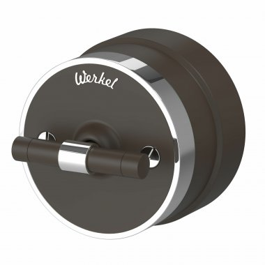 Фотография товара 'Werkel W5822052 Выключатель на 4 положения двухклавишный Vintage мокко матовый/хром'