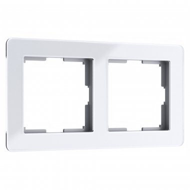 Фотография товара 'Werkel W0022701 Рамка из акрила на 2 поста Acrylic белый'