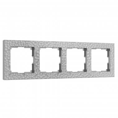 Фотография товара 'Werkel W0042406 Рамка из поликарбоната на 4 поста Hammer серебряный'