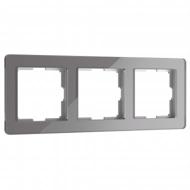 Фотография товара 'Werkel W0032704 Рамка из акрила на 3 поста Acrylic графит'