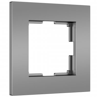 Фотография товара 'Werkel W0012965 Рамка из поликарбоната на 1 пост Slab серебро софт'