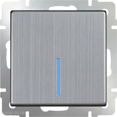 Фотография товара 'Werkel WL02-SW-1G-LED Выключатель одноклавишный с подсветкой'