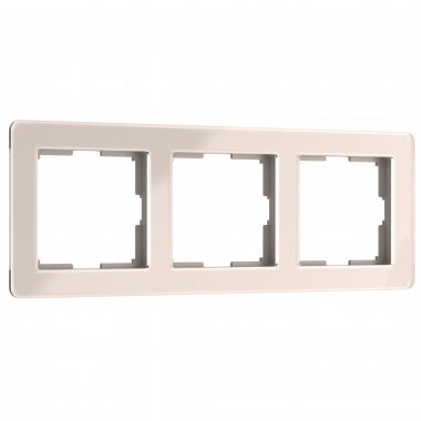 Фотография товара 'Werkel W0032743 Рамка из акрила на 3 поста Acrylic айвори'