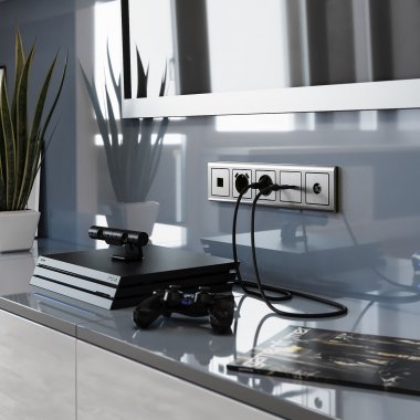 Фотография товара 'Werkel WL02-HDMI-CP Накладка для розетки HDMI (глянцевый никель)'