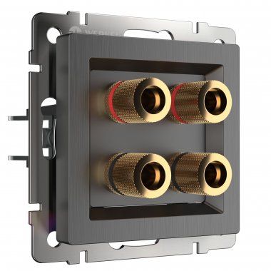 Фотография товара 'Werkel W1185004 Акустическая розетка графит рифленый'