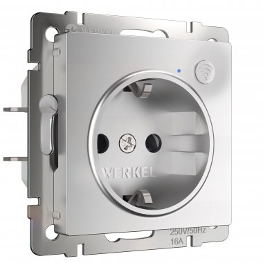 Фотография товара 'Werkel W1171606 Умная встраиваемая розетка с заземлением с защитными шторками'