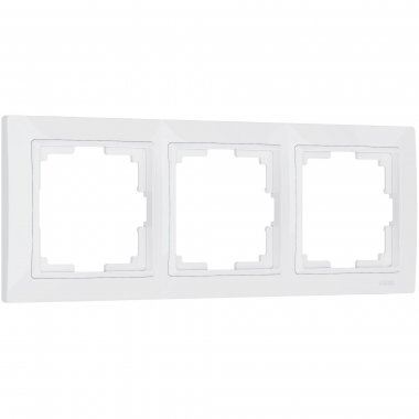 Фотография товара 'Werkel W0032001 Рамка из поликарбоната на 3 поста Snabb Basic белый'