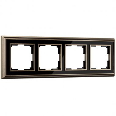 Фотография товара 'Werkel WL17-Frame-04 Рамка Werkel на 4 поста (бронза/черный)'