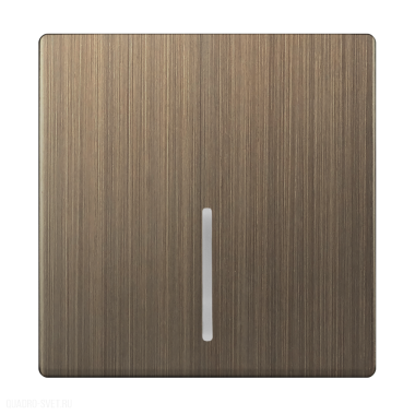 Фотография товара 'Werkel WL12-SW-1G-LED-CP Клавиша для выключателя c подсветкой (бронзовый)'