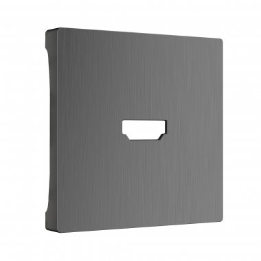 Фотография товара 'Werkel WL04-HDMI-CP Накладка для розетки HDMI (графит рифленый)'