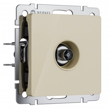 Фотография товара 'Werkel W1183043 ТВ-розетка оконечная айвори акрил'