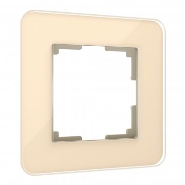 Фотография товара 'Werkel W0012443 Рамка из стекла на 1 пост Elite айвори'