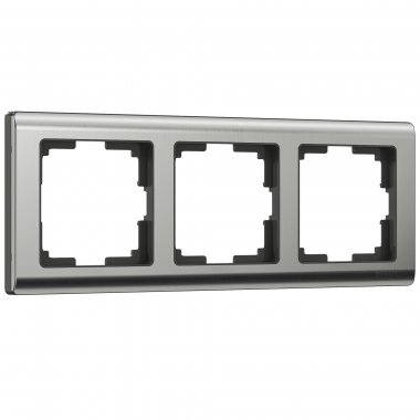Фотография товара 'Werkel WL02-Frame-03 Рамка на 3 поста Metallic (глянцевый никель) Werkel W0031602 (a051001)'