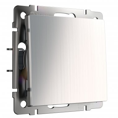 Фотография товара 'Werkel WL02-SW-1G-2W Выключатель одноклавишный проходной (глянцевый никель)'