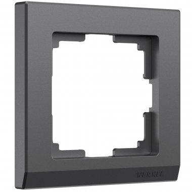 Фотография товара 'Werkel W0011864 Рамка из поликарбоната на 1 пост Stark графит матовый'