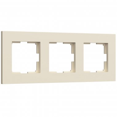 Фотография товара 'Werkel W0032962 Рамка из поликарбоната на 3 поста Slab айвори софт'