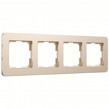 Фотография товара 'Werkel W0042611 Рамка из металла на 4 поста Platinum шампань'