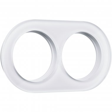 Фотография товара 'Werkel W0025101 Рамка из стекла на 2 поста белый'