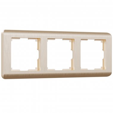 Фотография товара 'Werkel W0032111 Рамка из поликарбоната на 3 поста Stream шампань'