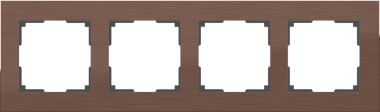 Фотография товара 'Werkel WL11-Frame-04 Рамка на 4 поста (коричневый алюминий) WL11-Frame-04'