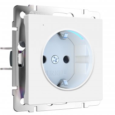 Фотография товара 'Werkel W1171461 Розетка с подсветкой белый матовый'
