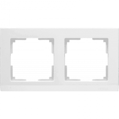 Фотография товара 'Werkel WL04-Frame-02-white Рамка на 2 поста Werkel Stark WL04-Frame-02-white белый'