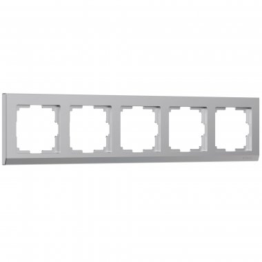 Фотография товара 'Werkel W0051806 Рамка из поликарбоната на 5 постов Stark серебряный'