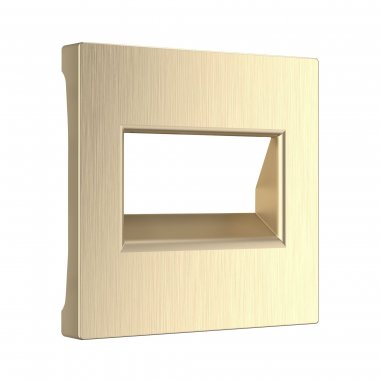 Фотография товара 'Werkel W1191110 Накладка для двойной розетки Еthernet RJ-45 шампань рифленый'