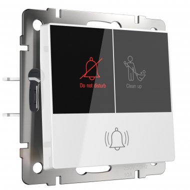 Фотография товара 'Werkel W1114601 Кнопка звонка с индикацией для отелей белый'