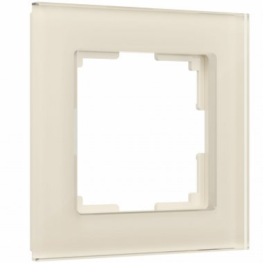 Фотография товара 'Werkel W0011141 Рамка из стекла на 1 пост Favorit молочный'
