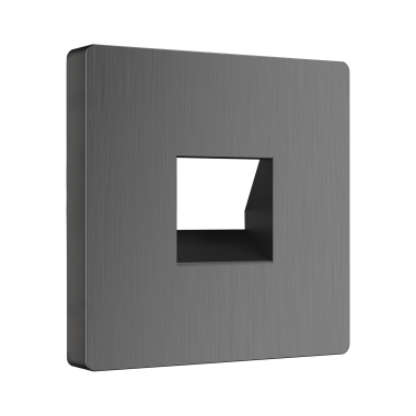 Фотография товара 'Werkel WL04-RJ-11-CP Накладка для телефонной розетки Werkel WL04-RJ-11-CP Графит рифленый'