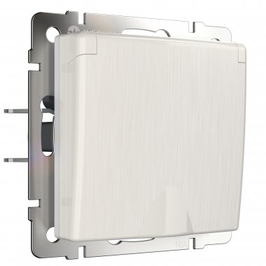 Фотография товара 'Werkel WL13-SKGSC-01-IP44 Розетка влагозащ. с зазем. с защит. крышкой и шторками'