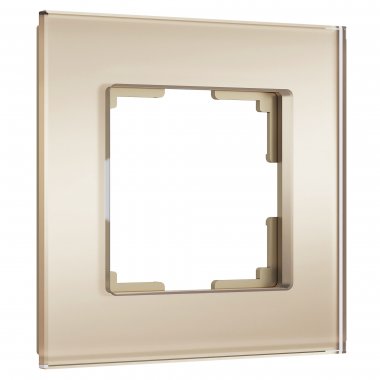 Фотография товара 'Werkel W0013111 Рамка из стекла на 1 пост Senso шампань soft-touch'