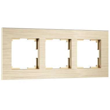 Фотография товара 'Werkel W0033511 Рамка из металла на 3 поста АluMax шампань алюминий'