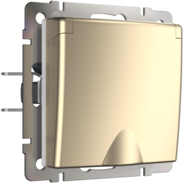 Фотография товара 'Werkel WL11-SKGSC-01-IP44 Розетка влагозащ. с зазем. с защит. крышкой и шторками'