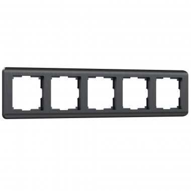 Фотография товара 'Werkel W0052104 Рамка из поликарбоната на 5 постов Stream графит'