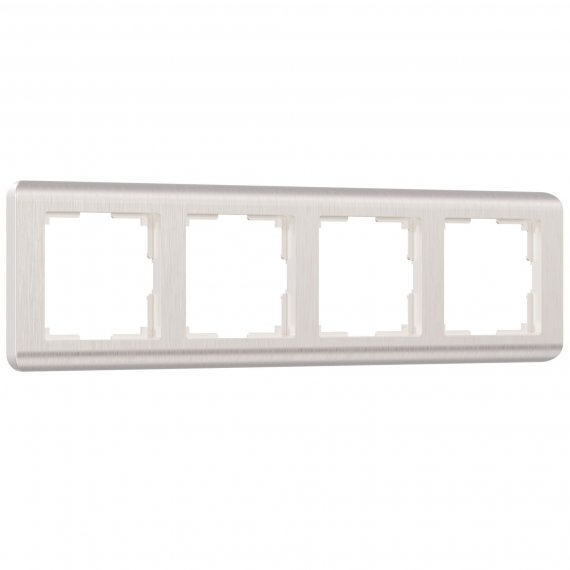 Фотография товара 'Werkel W0042113 Рамка из поликарбоната на 4 поста Stream перламутровый'