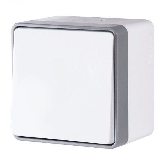 Фотография товара 'Werkel W5010201 Выключатель одноклавишный влагозащищенный Gallant белый'