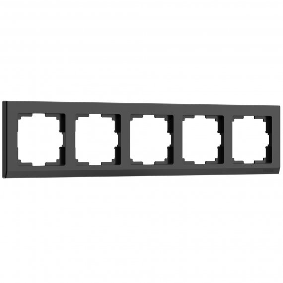 Фотография товара 'Werkel W0051808 Рамка из поликарбоната на 5 постов Stark черный'