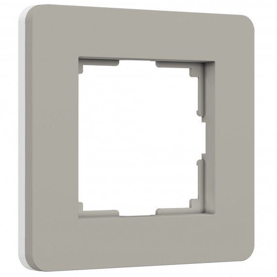 Фотография товара 'Werkel W0013067 W0013067/ Рамка на 1 пост Split (дымчатый/белый, soft-touch)'