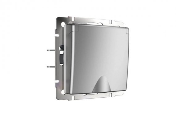 Фотография товара 'Werkel WL06-SKGSC-01-IP44 Розетка влагозащ. с зазем. с защит. крышкой и шторками'