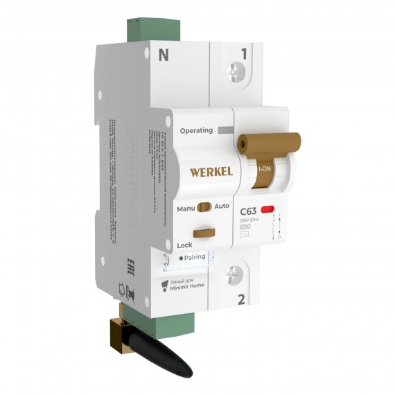Фотография товара 'Werkel W1001P6301 Умный автоматический выключатель 1 P 63 A C 6 kA'