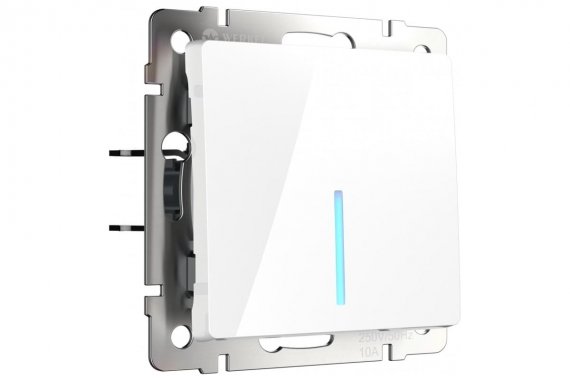 Фотография товара 'Werkel WL01-SW-1G-LED Выключатель одноклавишный с подсветкой'