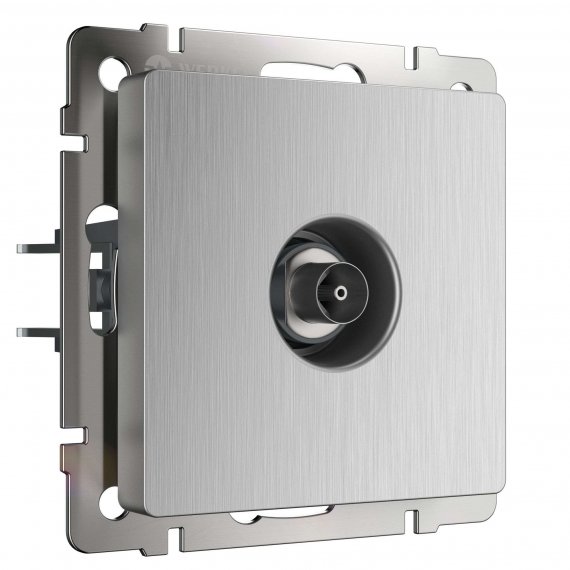 Фотография товара 'Werkel W1183009 ТВ-розетка оконечная cеребряный рифленый'