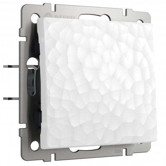 Фотография товара 'Werkel W1212001 Выключатель одноклавишный проходной белый'