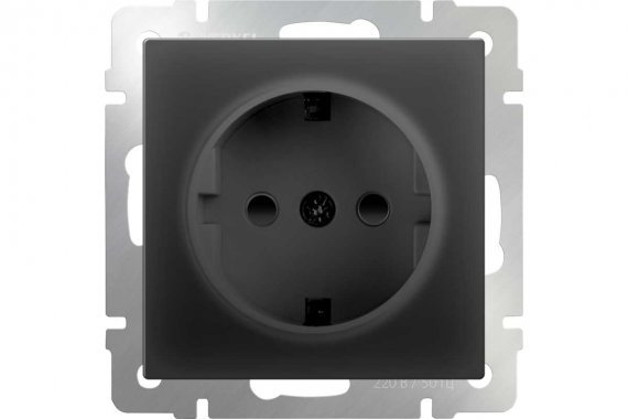 Фотография товара 'Werkel WL08-10-01 Розетка с заземлением, безвинтовой зажим'
