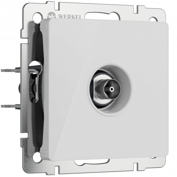 Фотография товара 'Werkel W1183041 ТВ-розетка оконечная белый акрил'