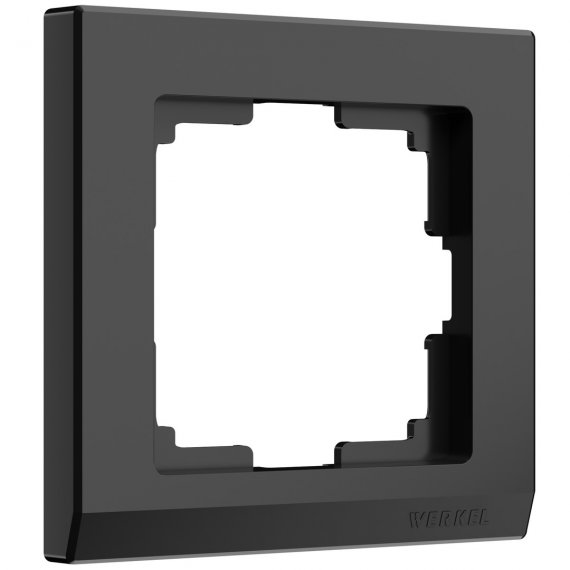 Фотография товара 'Werkel WL04-Frame-01-black Рамка Werkel на 1 пост (черный) WL04-Frame-01-black'