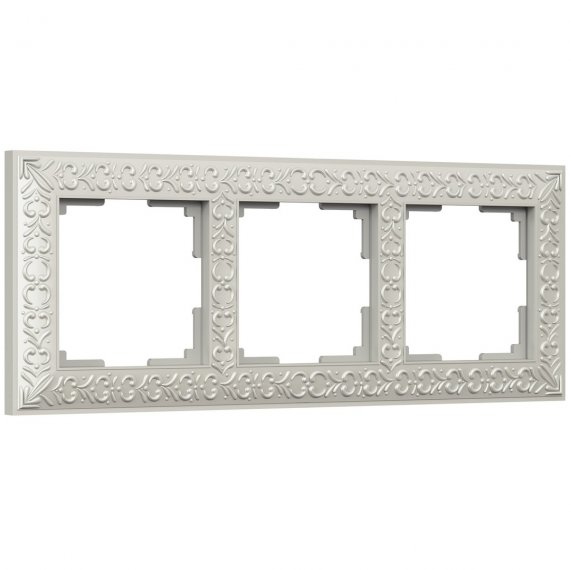 Фотография товара 'Werkel WL07-Frame-03 Рамка Werkel Antik на 3 поста (жемчужный)'
